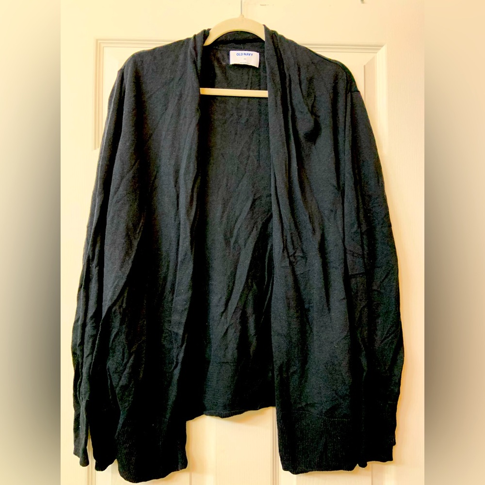 Navy knit cardigan!